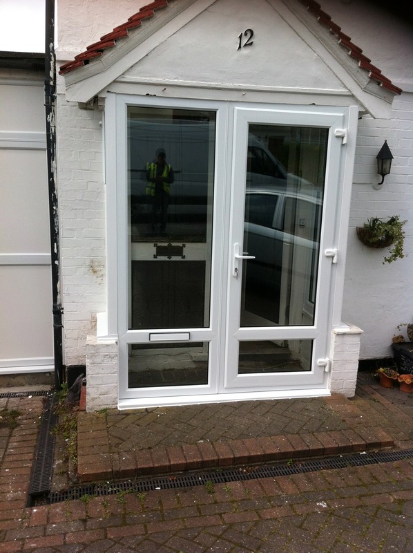 uPVC French doors fitted as front entrance in High Wycombe