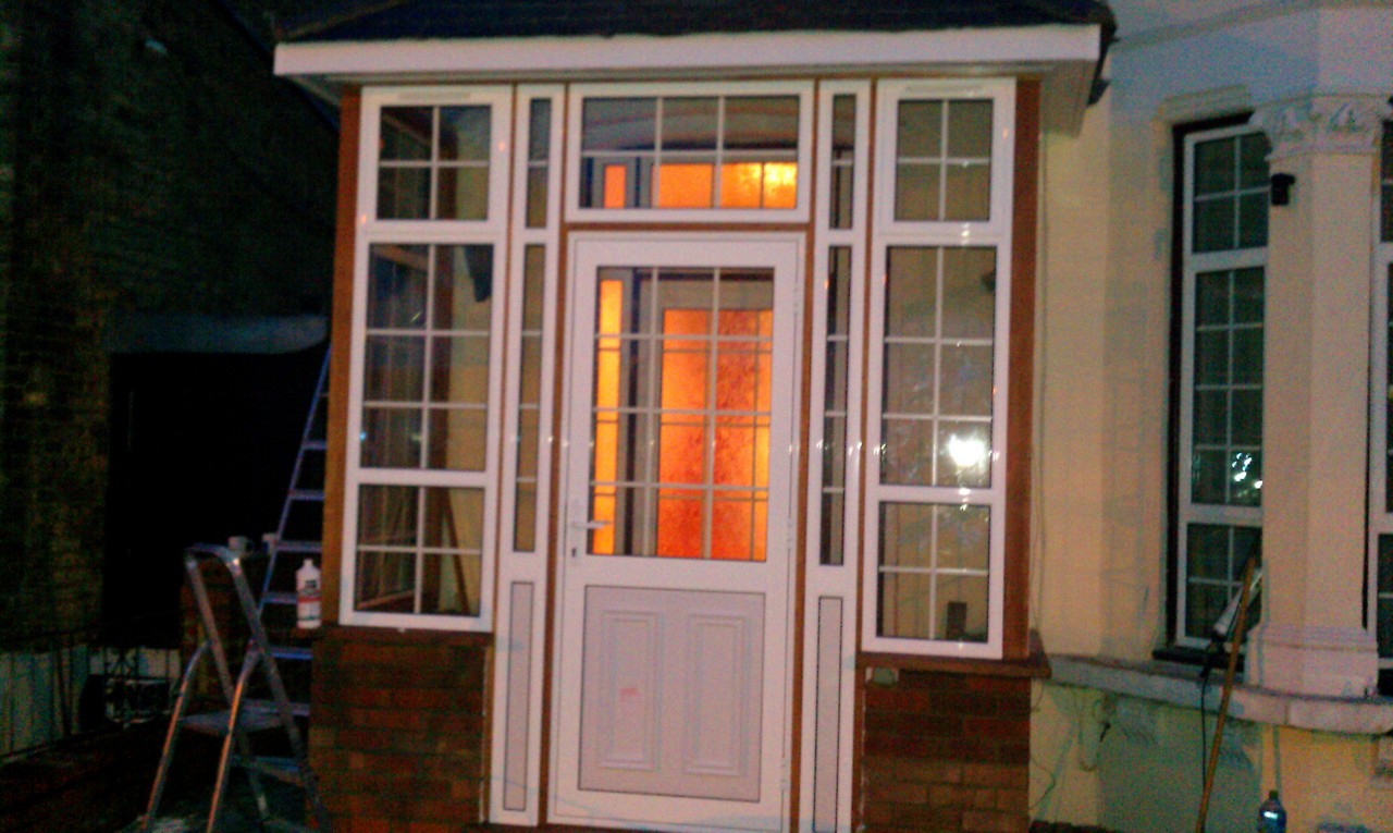 uPVC porch with Georgian bar glazing installed in High Wycombe